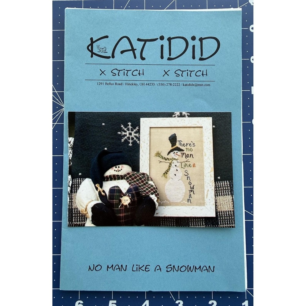 Katidid No Man Like A Snowman‎ Cross Stitch Chart